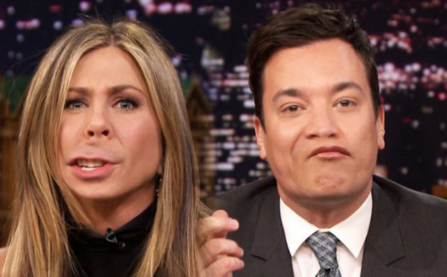 Jennifer Aniston y Jimmy Fallon intercambiaron sus labios