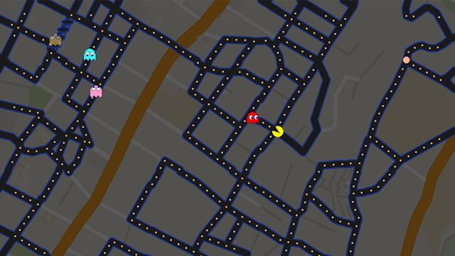 Juega pac-man en tu ciudad con Google Maps