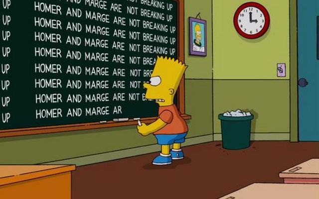Los Simpson desmienten la separación de Marge y Homero