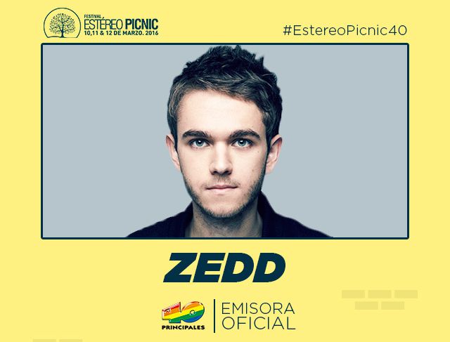Zedd vuelve al Festival Estéreo Picnic después de 2 años