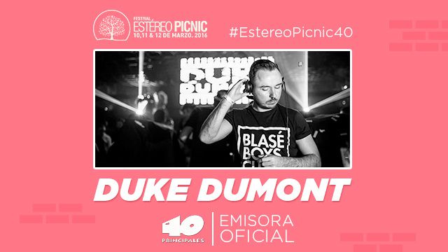 Duke Dumont llega a la tarima del Estéreo Picnic