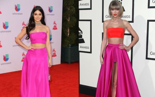 Taylor Swift copia el atuendo de Emeraude Toubia para usarlo en los Grammy