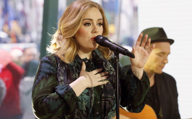Adele besa a un fanático en pleno concierto