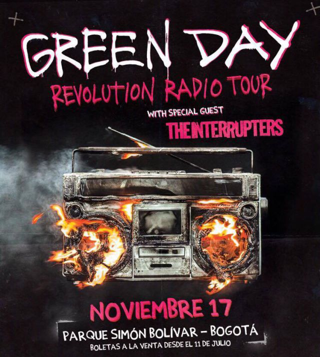 Green Day llega a Bogotá y tú vivirás su concierto con LOS40 Green Day llega a Bogotá y tú vivirás su concierto con LOS40