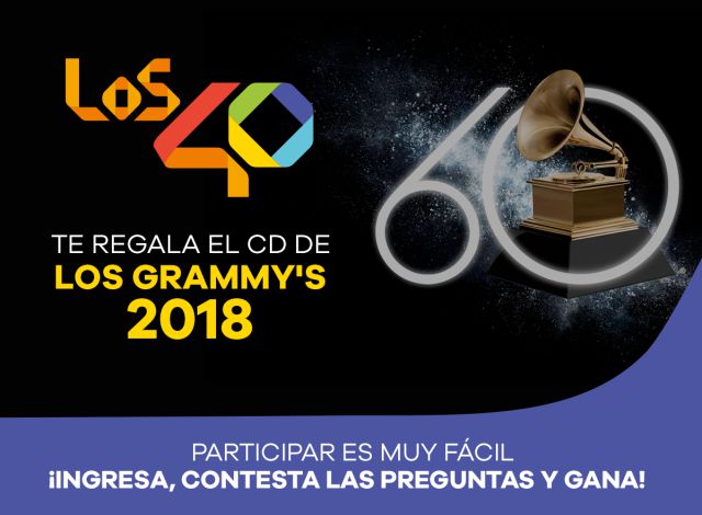 Participa por el álbum de los nominados a los Grammys 2018 con LOS40 Participa por el álbum de los nominados a los Grammys 2018 con LOS40
