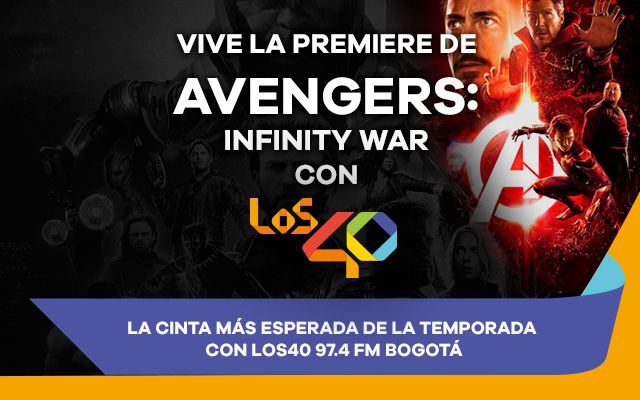 Disfruta con LOS40 de la premiere de Avengers Infinity War Disfruta con LOS40 de la premiere de Avengers Infinity War