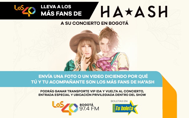 LOS40 lleva a los más fans de Ha*Ash a su concierto