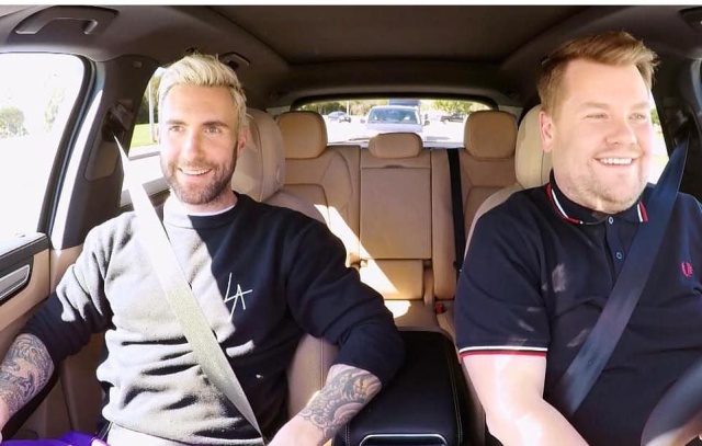 Adam Levine y James Corden casi terminan arrestados