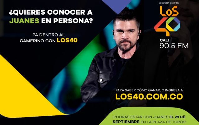 Pa Dentro al Camerino de Juanes con LOS40 Cali