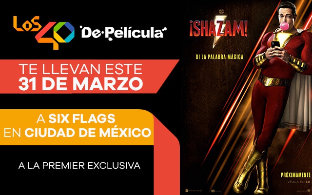 Andrés Ramírez viajará con LOS40 De Película y Shazam a México