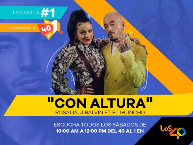 Esta es la casilla #1 esta semana en #Del40Al1