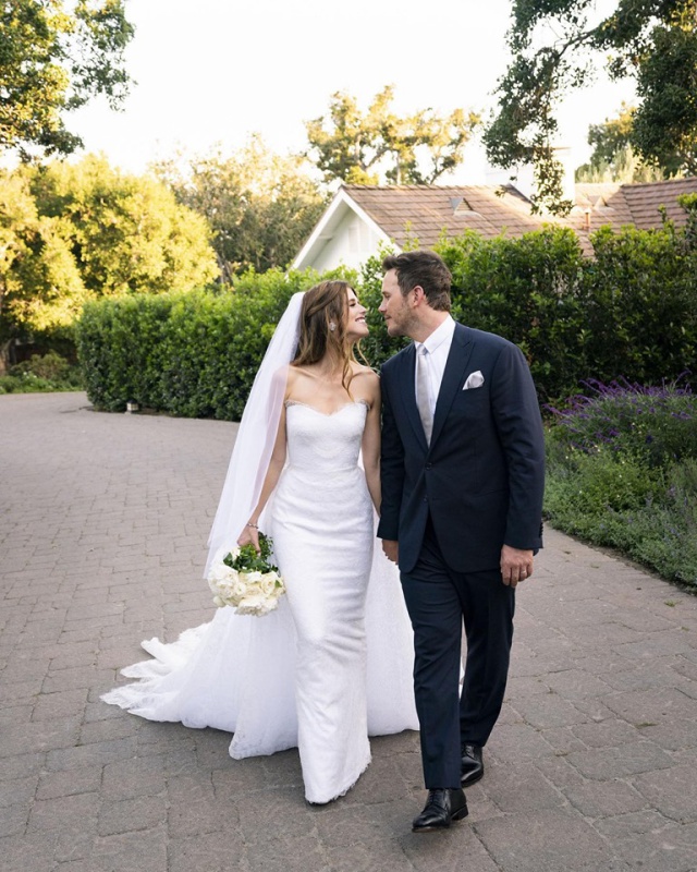 Katherine Schwarzenegger utilizó el velo de su madre en su boda con Chris Pratt