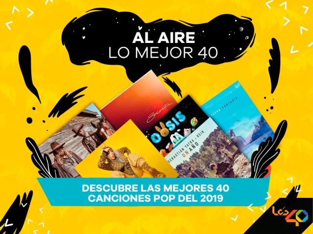 Las 40 canciones pop del 2019
