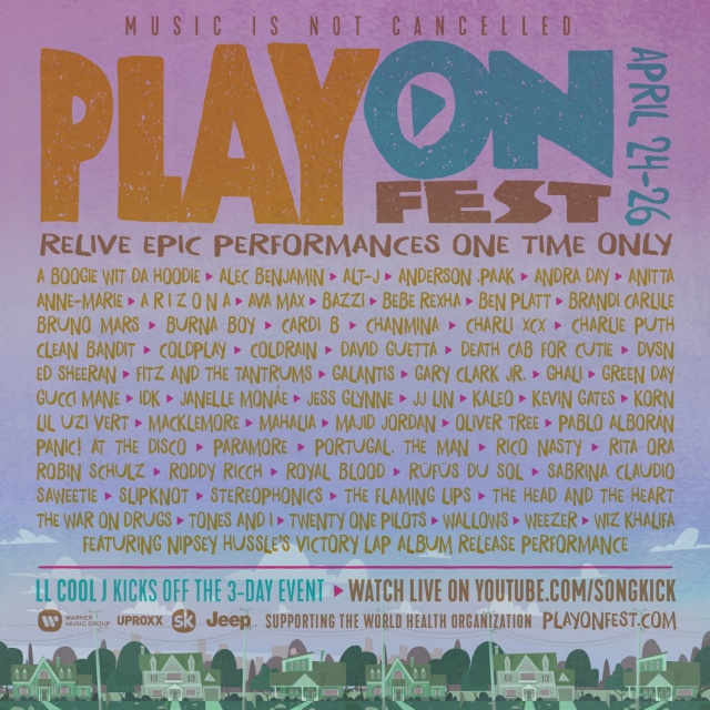 Coldplay, Ed Sheeran, Bruno Mars, Green Day, Twenty One Pilots y Pablo Alborán, en el festival benéfico PlayOn