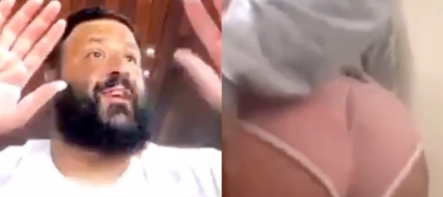 DJ Khaled queda paralizado por una 'twerking fan'