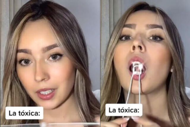 La 'tiktoker' que pone a volar la imaginación por su habilidad con la lengua