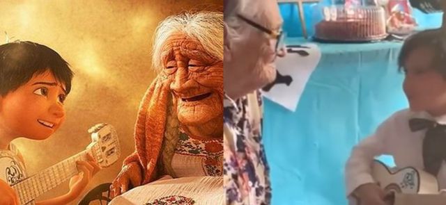¡Lloremos! Niño le canta ‘Recuérdame’ de Coco a su bisabuelita