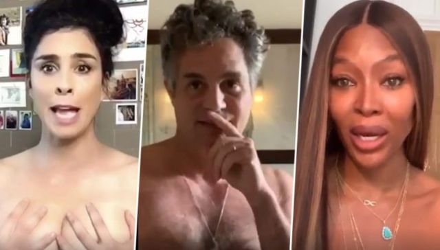 Mark Ruffalo, Naomi Campbell y más famosos se desnudan para incentivar al voto
