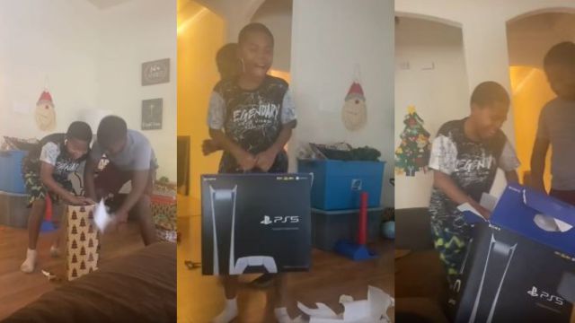 ¡De la alegría a la decepción! La reacción de dos niños al abrir una 'Play Station 5'