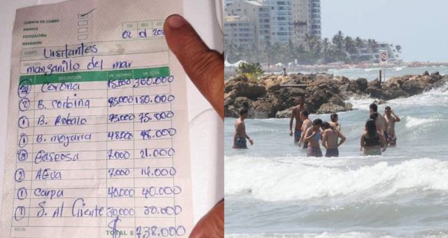 Turistas en Cartagena denuncian que los estafaron con una cuenta de casi $750.000 pesos