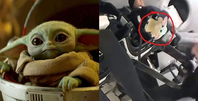 La NASA y Space X viajan al espacio en compañía de ‘Baby Yoda’