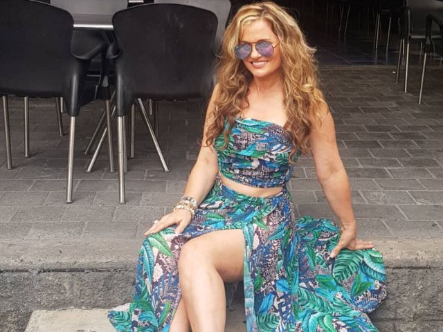 La atrevida foto de Aura Cristina Geithner en diminuta lencería de encaje