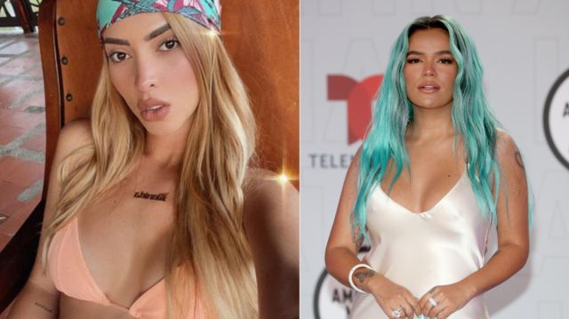 Dani Duke recrea look que Karol G usó durante gala de los AMA Awards