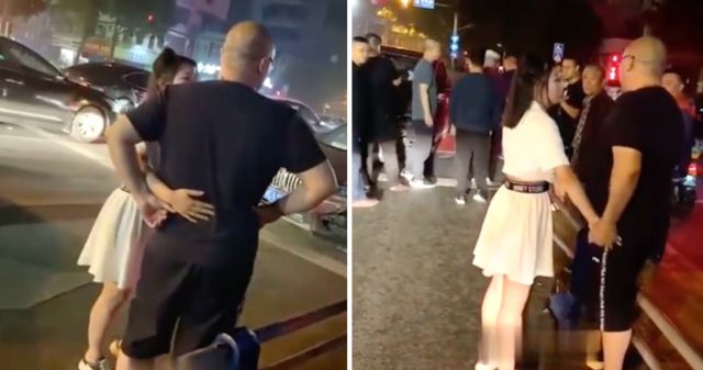 Joven le coqueteó a un hombre luego de estrellarle su carro para no pagar reparos
