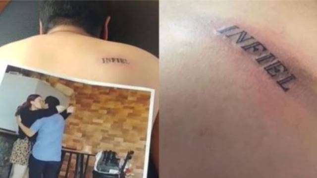 Joven descubrió que su novio le era infiel y se vengó con un terrible tatuaje