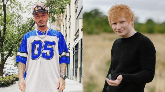 J Balvin alborotó las redes con una foto junto a Ed Sheeran