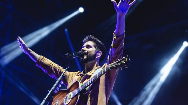 (FOTOS) Messi y otros jugadores del PSG asistieron al concierto de Camilo y Evaluna