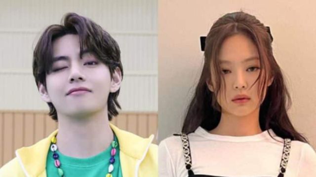 ¿Puso celosa al ARMY? V de Bts le dio romántico beso a Jennie de BlackPink