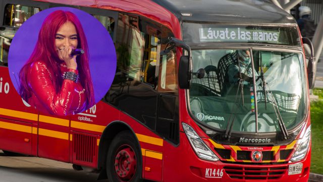 Karol G puso a bailar a pasajeros en TransMilenio; iban como “sardinas enlatadas”