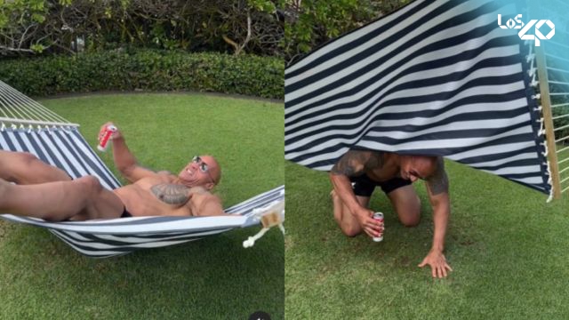 ‘La Roca’ se dio tremendo tiestazo mientras intentaba verse sexy