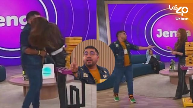 Lina Tejeiro besó a Jhovanoty en pleno programa y él salió a pedirle perdón a su esposa
