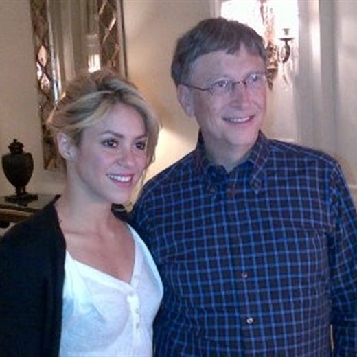 Shakira y Bill Gates