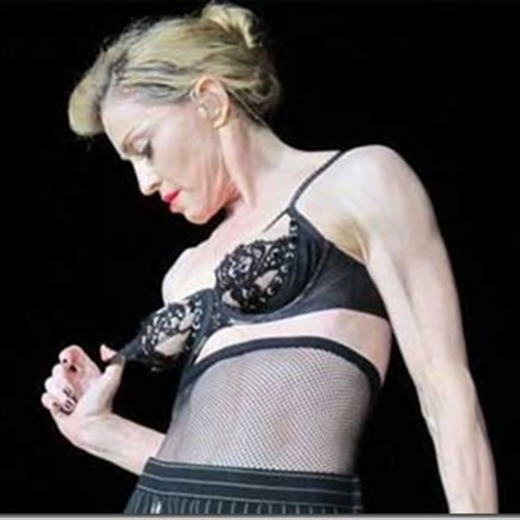 Madonna muestra más de la cuenta durante un concierto