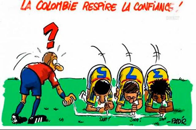 Otra caricatura ofensiva con la Selección Colombia