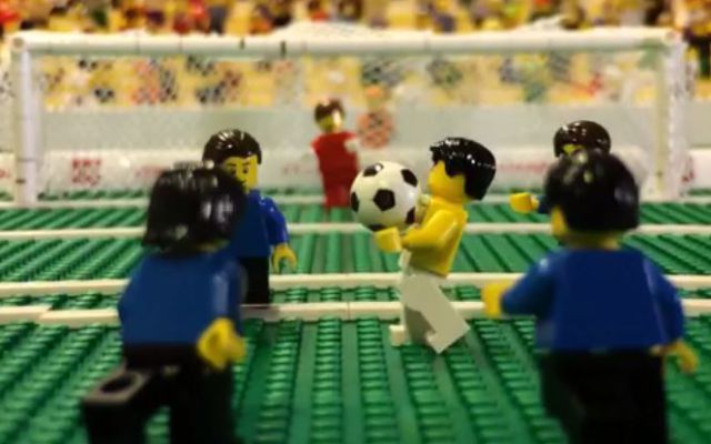 Lego recreó los goles de James Rodríguez frente a Japón y Uruguay