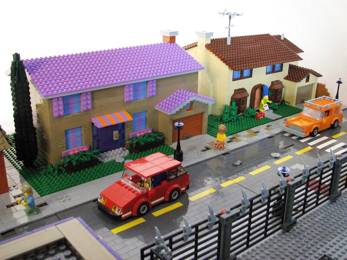 Así luce la Springfield de Los Simpsons en fichas de Lego