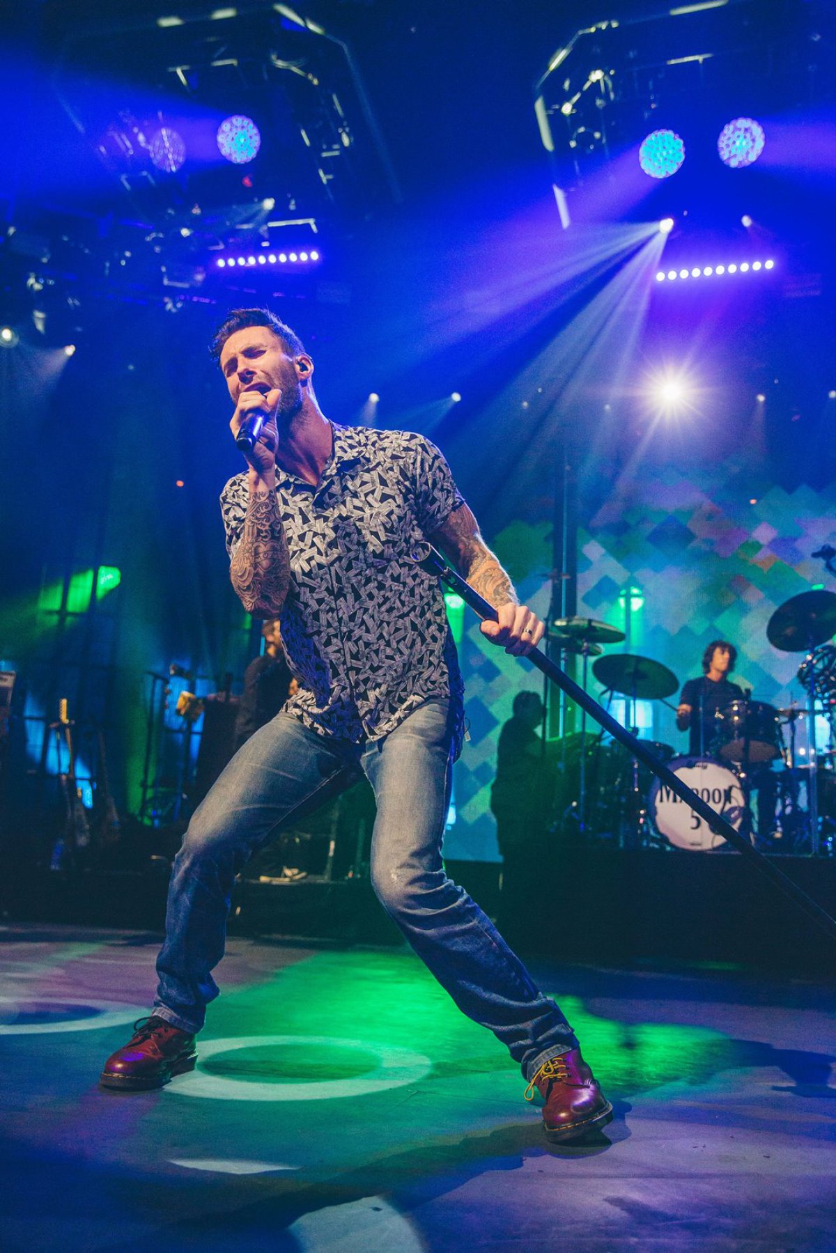 Maroon 5 en el escenario del iTunes Festival