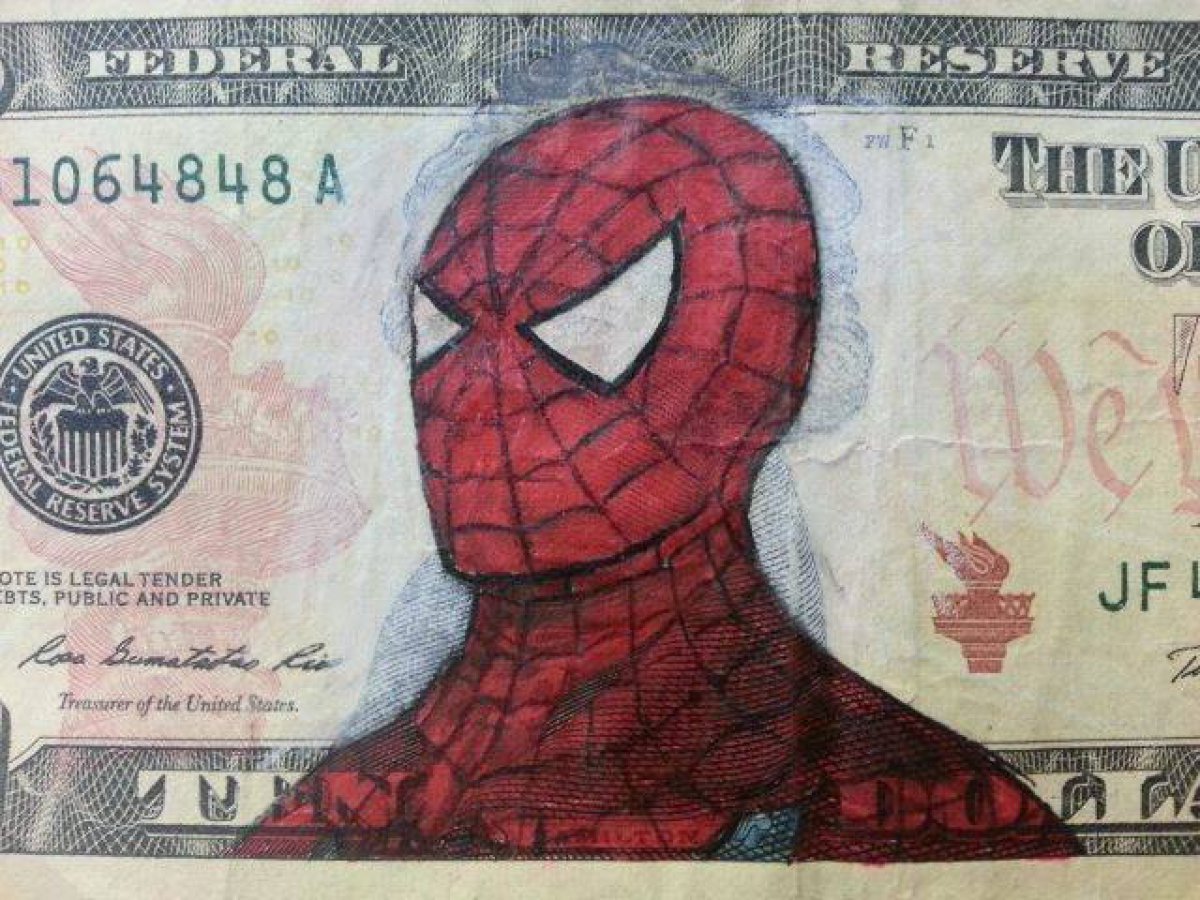 Los personajes de los billetes también se disfrazan en Halloween