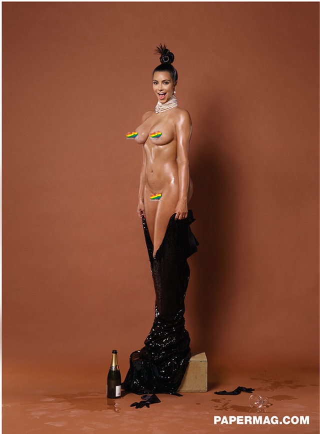 Le dieron la vuelta al desnudo de Kim Kardashian