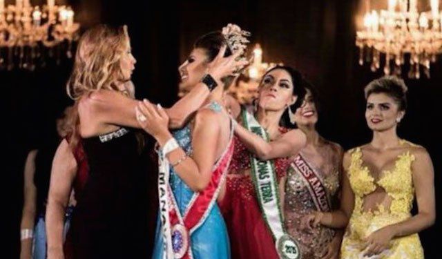 Como no ganó, le arrebató la corona a Miss Amazonas