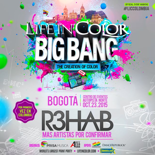 “Life in Color Big Bang World Tour” con Los 40 Principales