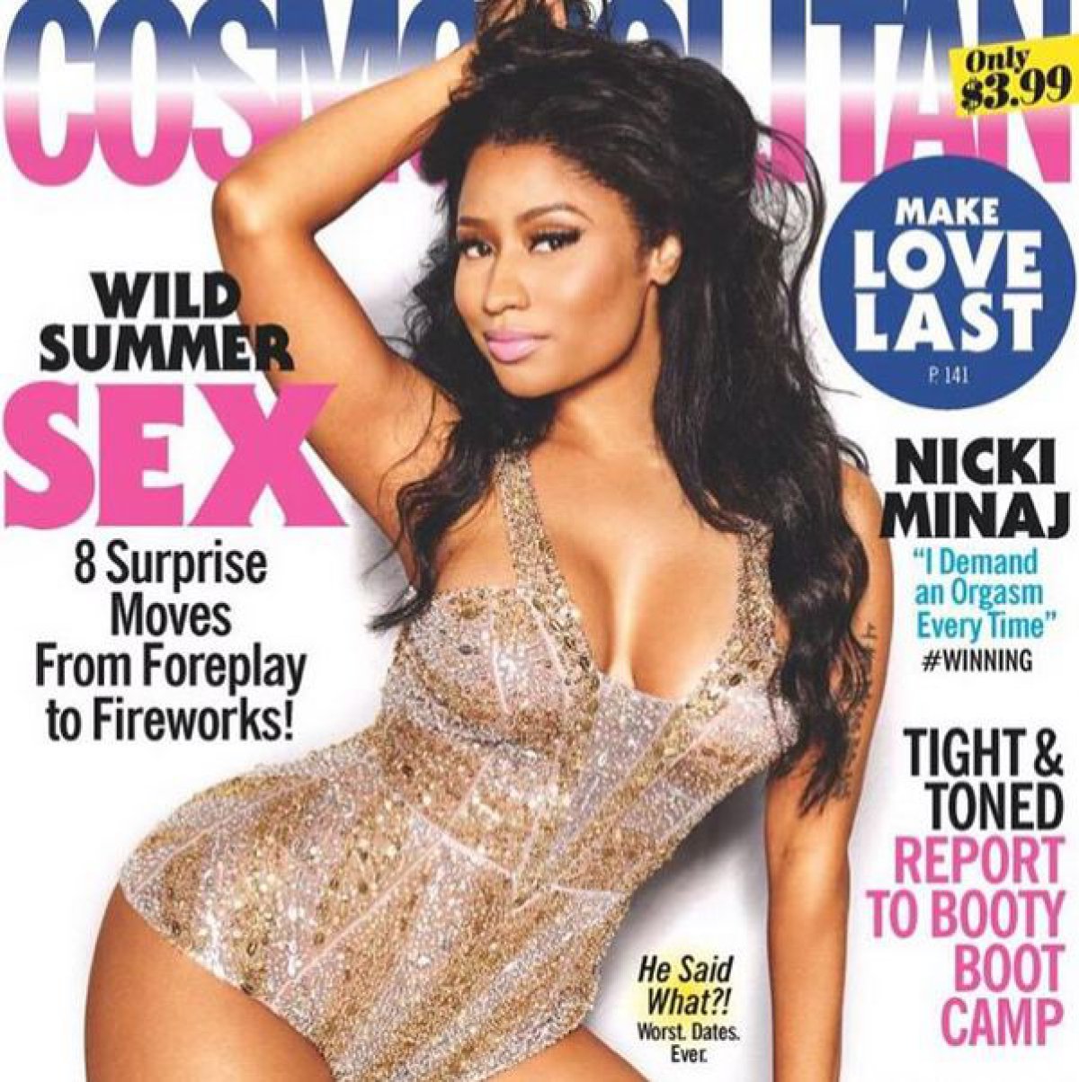 Nicki Minaj es la portada de la revista Cosmopolitan