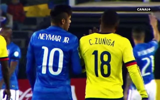 Lo que no viste de la pelea entre Neymar y Zuñiga