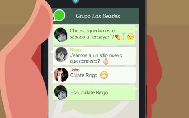 ¿Cómo serían las conversaciones de 'The Beatles' en un grupo de WhatsApp?