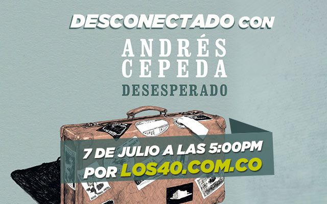 No te pierdas la oportunidad de conocer a Andrés Cepeda
