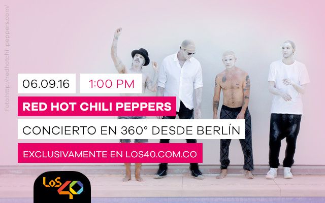 Sigue en vivo el concierto 360° de Red Hot Chili Peppers